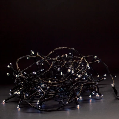 Ziemassvētku iekštelpu un ārtelpu virtene 24m, IP44, silti balts, 3.6W, 240 LED, 8 režīmi