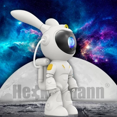 Проектор заяц - астронавт с пультом - проекция звездного неба, галактики, космоса