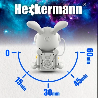 Projector bunny - astronaut with remote control - projection of the starry sky, galaxy, space