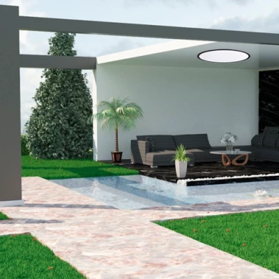 LED Ūdensizturīgs gaismeklis 50W, 3CCT, 6000Lm, IP44, Ø 600 x 27 mm