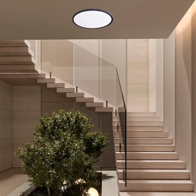 LED Ūdensizturīgs gaismeklis 50W, 3CCT, 6000Lm, IP44, Ø 600 x 27 mm