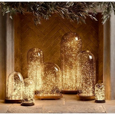 Рождественская гирлянда на медной леске с пультом 30м, белый, USB, 300LED, IP44