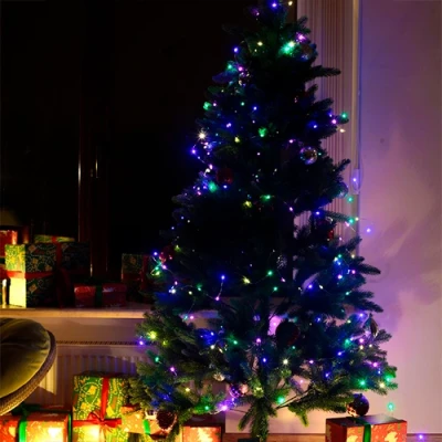 Рождественская гирлянда на медной леске с пультом 30м, многоцветная, USB, 300LED, IP44