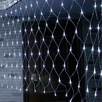 Ziemassvētku virtene - tīkls 58W, balts, 1.5x1.5m, IP44, 96LEDs