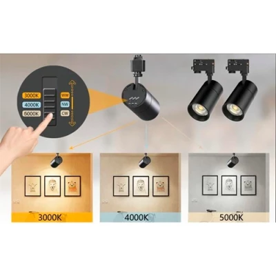 LED Sliežu gaismeklis PULSO, 1F, 10W, 3CCT, IP20