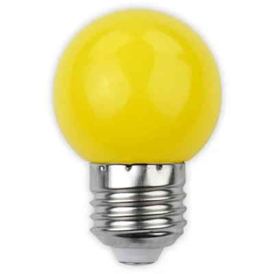 LED Decorative bulb E27, G45, 1W, 30Lm, 200°, yellow