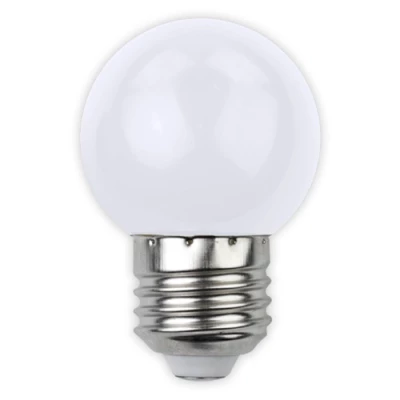 LED Decorative bulb E27, G45, 1W, 30Lm, 200°, white
