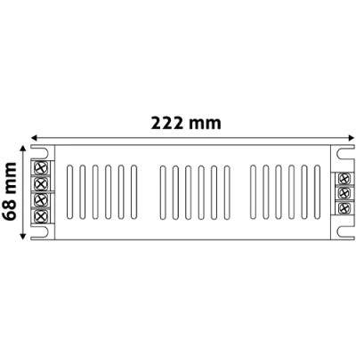 LED Impulsu barošanas bloks 12V, 200W, IP20