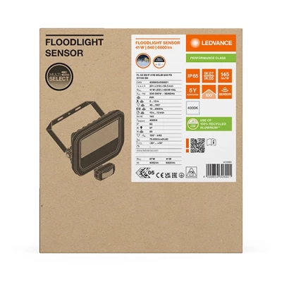 Outdoor LED floodlight with sensor 41W,27W, 4000K, IP65, 4000,6000Lm, FLOODLIGHT SENSOR 50