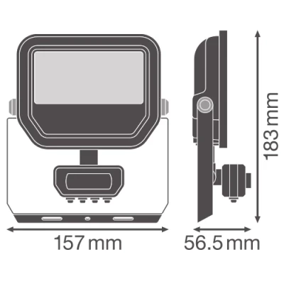Outdoor LED floodlight with sensor 17W/11W, 4000K, IP65, 2400/1600Lm, FLOODLIGHT SENSOR 20