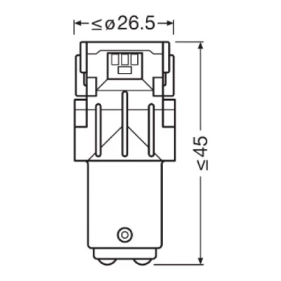 LED bulbs P21/5W, 1.7W, 6000K, LEDriving SL series