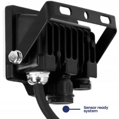 LED Moisture-resistant outdoor floodlight with motion sensor 20W, 2200Lm, 4000K, IP65