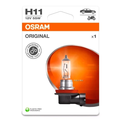 Halogen bulb H11, 55W, 12V, 1350Lm, ORIGINAL LINE series