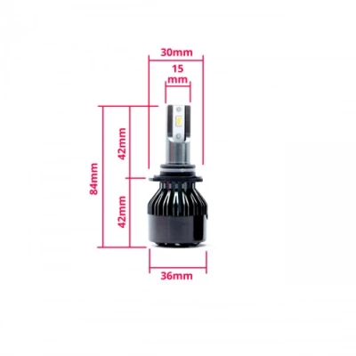 LED spuldzes HB4, 24W, 10 000Lm, 6000K, 9-32V, EPLH35