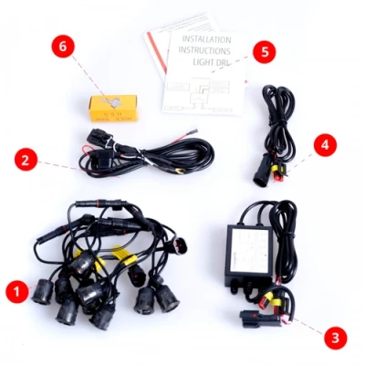 LED Dienas gaitas lukturi DRL 402O SMOKE, 10x1W, 6000K, 9-32V