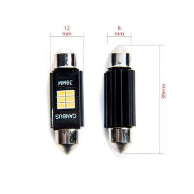 LED bulbs C10W, 5000K, 9-16V