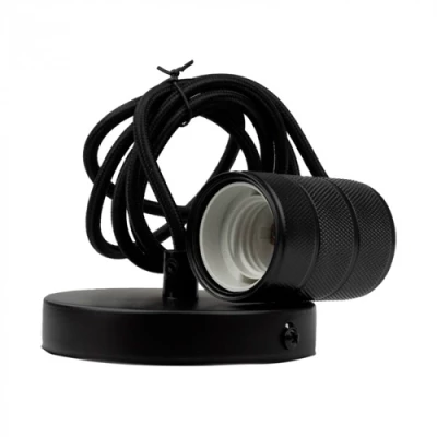 Piekaramais gaismeklis ar 2m vadu, excl. E27, max 60W, IP20