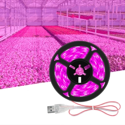LED Grow strip for plants 3m, IP20, USB 5V