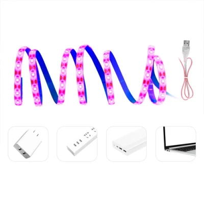 LED Grow strip for plants 3m, IP20, USB 5V