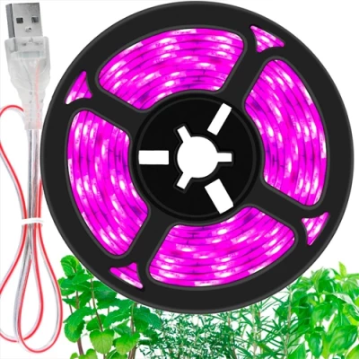 LED Grow strip for plants 3m, IP20, USB 5V