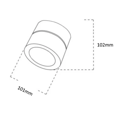 LED Virsapmetuma gaismeklis BAMBERG, 12W, 3000K, 1080Lm, IP20