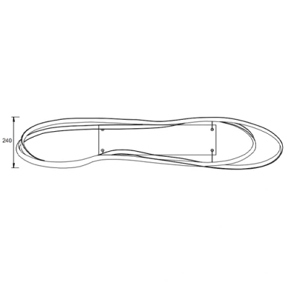 Подвесной светильник NALA, 57W, 6800lm, 2300+3000+4000K