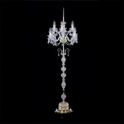 Эксклюзивный чешский хрустальный торшер S163/4+4/42