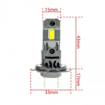 LED bulbs H7, 6000K, 9-16V, 3800Lm