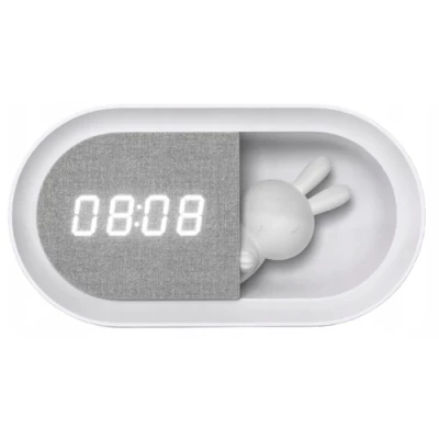 LED naktslampa ar modinātāju BUNNY, 1.1W, USB, 3000K, 55Lm, IP20