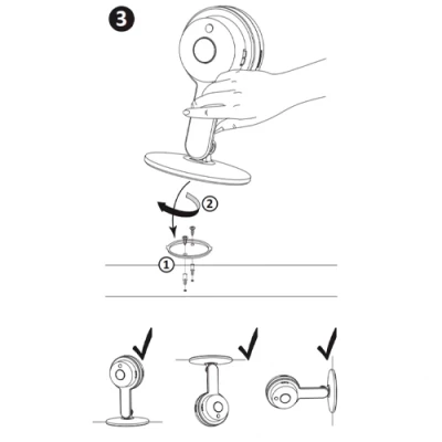 Iekštelpu kustības viedā videonoverošanas kamera Wi-Fi SMART CAMERA COSMO W1 MINI TUYAsmart