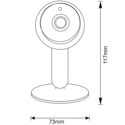 Iekštelpu kustības viedā videonoverošanas kamera Wi-Fi SMART CAMERA COSMO W1 MINI TUYAsmart