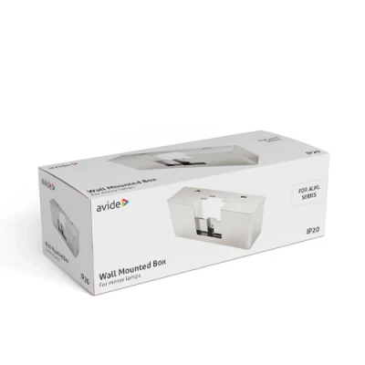 Монтажная коробка для настенного светильника для зеркал, 137x45x55 мм