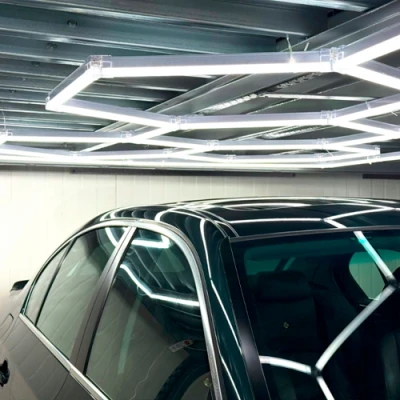 LED Ceiling Light Set HEXAGON, 750W, 6500K, P44, 290 x 505 cm
