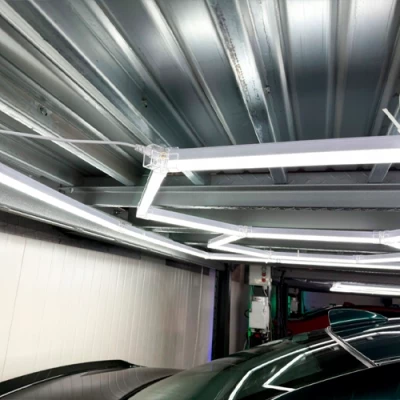 LED Griestu gaismekļu komplekts HEXAGON, 450W, 6500K, P44, 244 x 411 cm