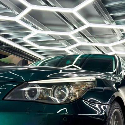 LED Griestu gaismekļu komplekts HEXAGON, 450W, 6500K, P44, 244 x 411 cm