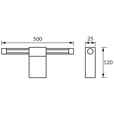 Wall lamp for paintings and mirrors PASO, 12W, 4100K, 730Lm
