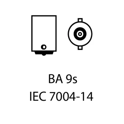 LED bulbs BA9S, 6000K, 9-16V