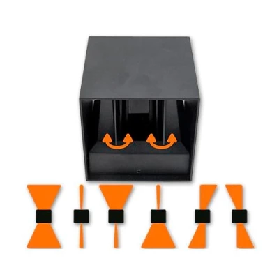 LED Фасадный светильник KIRA, 6W, 4000K, 180Lm, IP54, графит