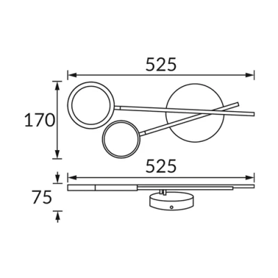 LED Настенный светильник OMEGA LED V, 10W, 4200K, 1140Lm