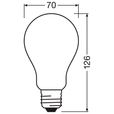 LED bulb E27, A150, 17W, 2452Lm, 330°, 2700K