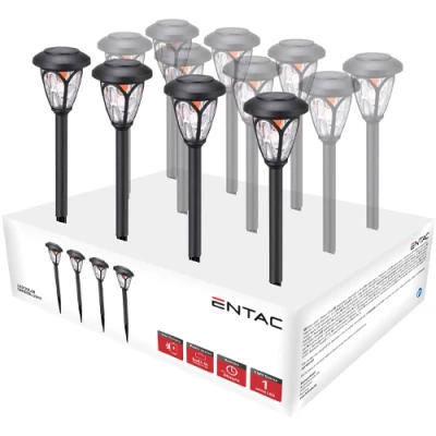 LED Garden light - post with solar battery, 40 cm, 2V, IP44