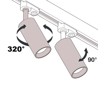 LED Рельсовый светильник IDAR, 3F, excl. GU10, max 35W, IP20