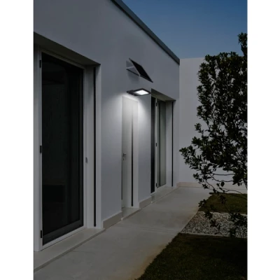 LED Floodlight with solar panel, 60W, 6500K, IP65, 1190Lm, GRIS URBANO