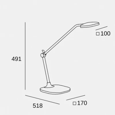 LED Galda lampa QUEEN, 8.3W, 3000K, 284Lm