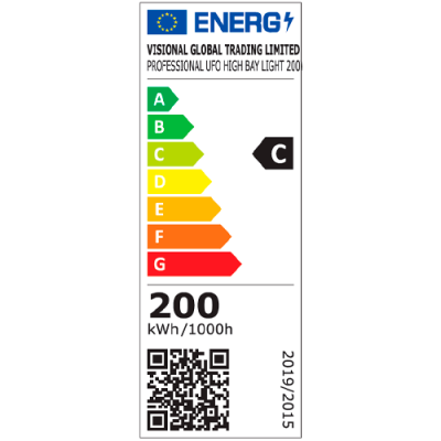 LED industriālais 200W gaismeklis UFO 32000lm, 4000K, IP66 Professional