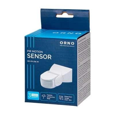 Инфракрасный датчик движения,180°, IP65, до 12m, 1200W