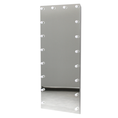 Spogulis ar LED lampiņām 180 x 80 cm, 3000K - silti balts, 18xE14