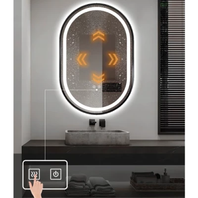 Mirror with LED lighting, 50x75 cm, 11.5W, Warm - neutral - cold white, IP44