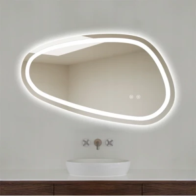 Зеркало с LED подсветкой, 80x45 см, 8.5W, Теплый - нейтральный - холодный белый, IP44