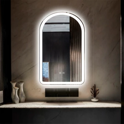 Spogulis ar LED apgaismojumu, 50x80 cm, 10W, Silti - neitrāli - auksti balts, IP44